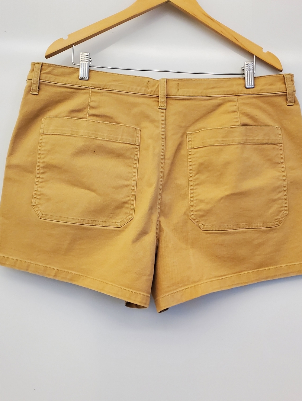 Madewell The Perfect Vibtage Fatique Tan High-Waist Shorts Size 33 - Picture 8 of 10